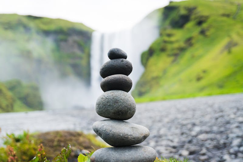 Rocks stacked on top of each other.