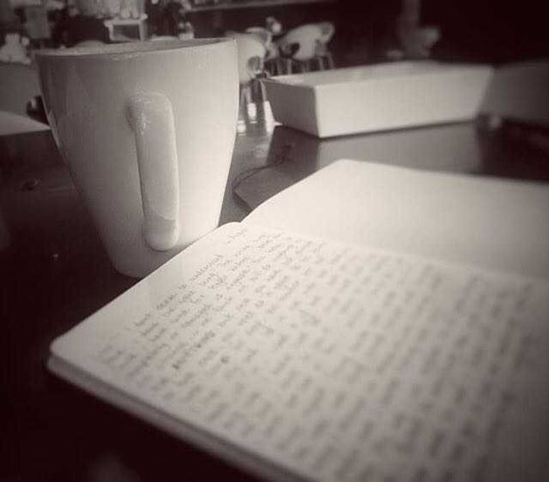 Coffee and a journal.